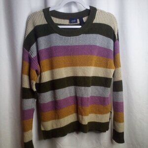 Daytrip Sweater S Women Long Sleeve Stripe Colorful
